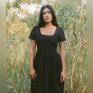 Christy Dawn Scarlett Dress in Black Crepe SZ XS